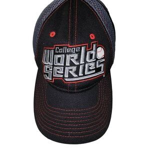 Zephyr Men's Black Gray NCAA 2017 College Baseball World Series Fitted Hat Small